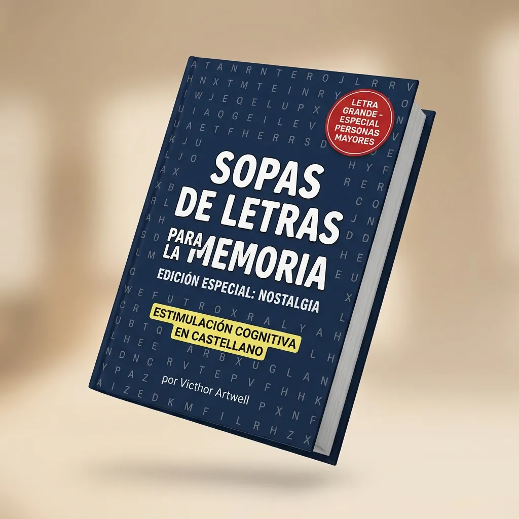 Libros de sopa de letras para mayores de Victhor Artwell, en letra grande